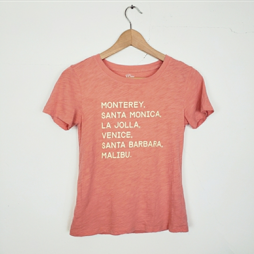 J. Crew Monterey Santa Monica Malibu T-Shirt XS - Picture 1 of 8